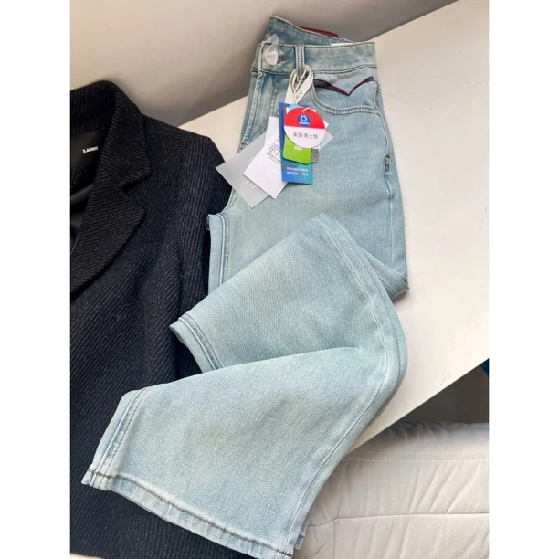 【#8102 清爽薄荷】小个子必冲四面弹直筒裤