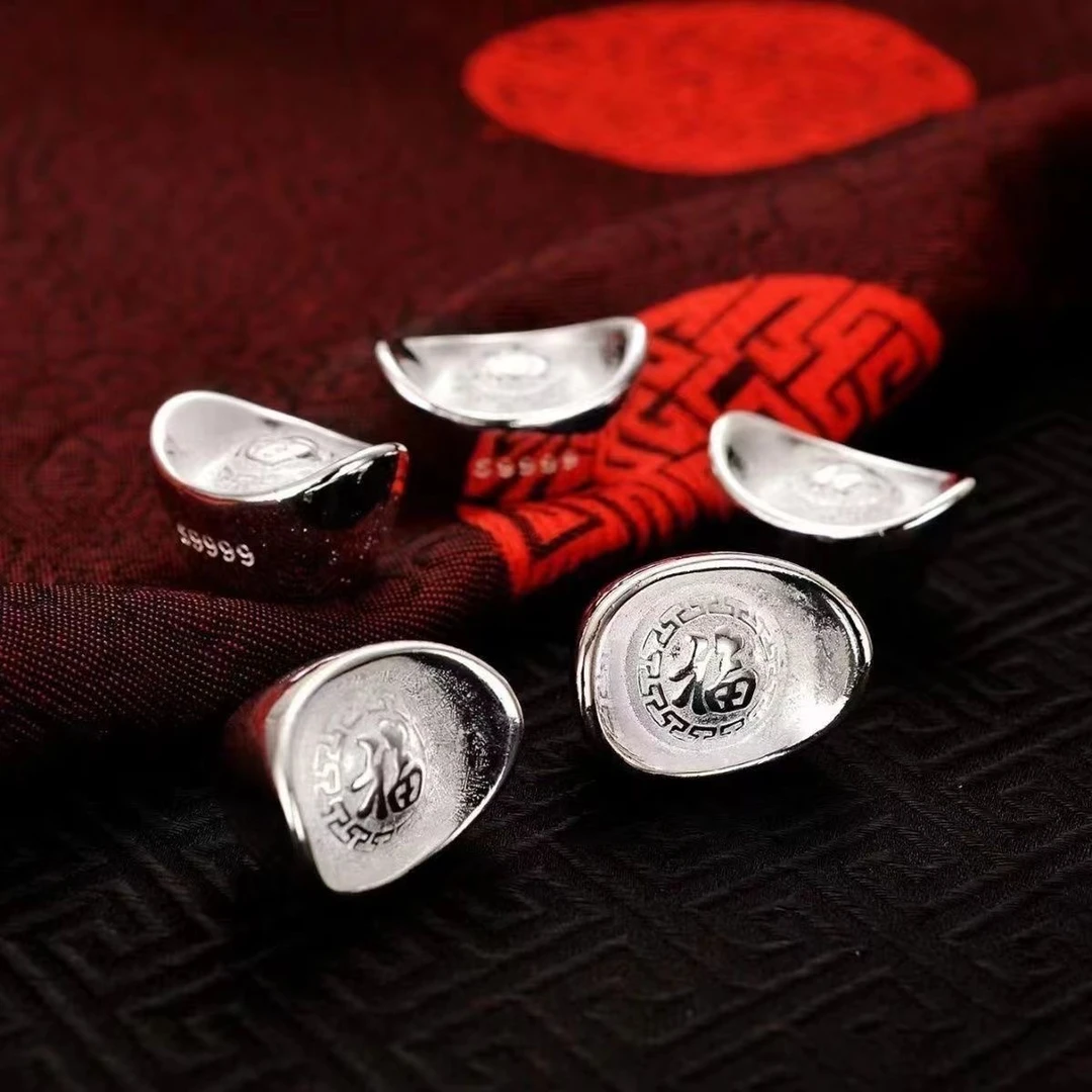 宠粉补贴足银9999元宝摆件