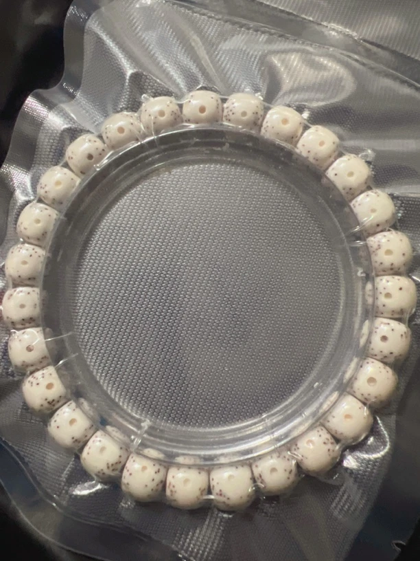 星月菩提脱脂通体一线天留白手串尺寸8.5/7.5