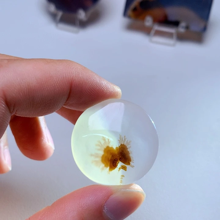 玛瑙/玉髓吊坠(不含链)未镶嵌泥*