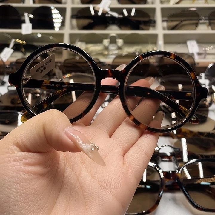 子***风分体款纯天然水晶眼镜