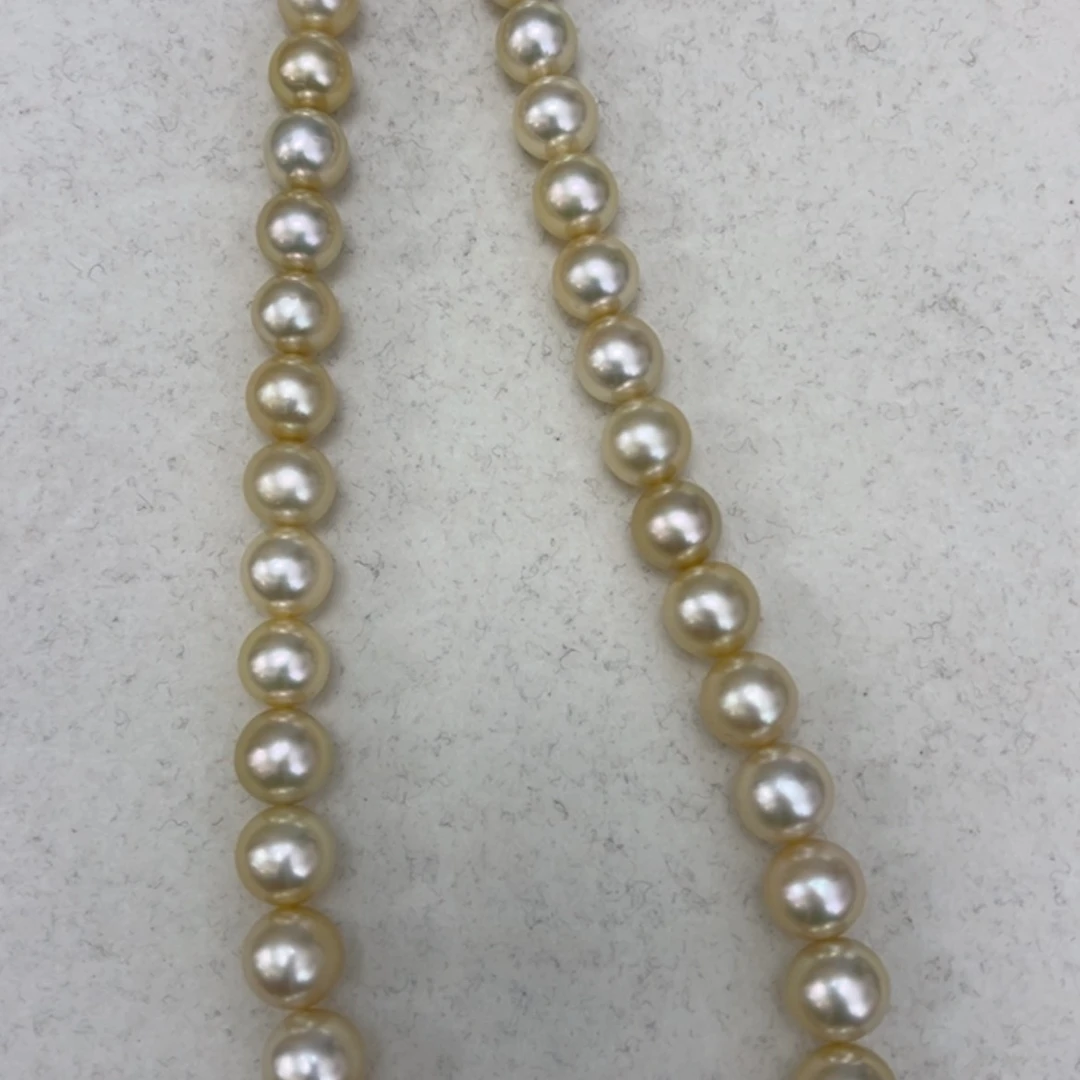 【闪购商品】海水珍珠颈饰未镶嵌天然色南洋金珠项链9-11.5mm