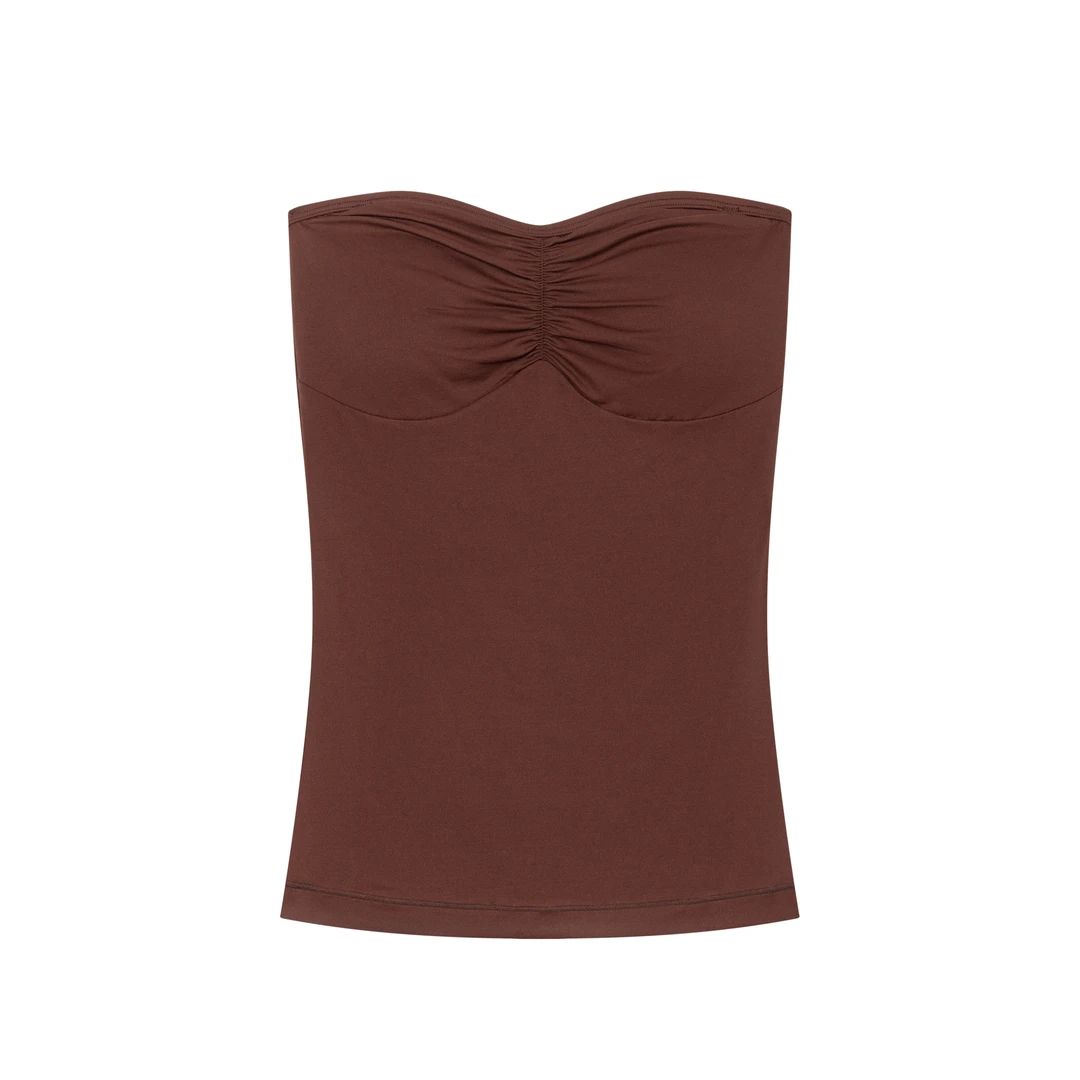 KAJO25SS高弹力肤感褶皱抹胸080