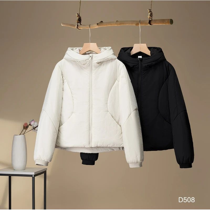 WR女士秋冬保暖连帽户外防风防水棉服D508