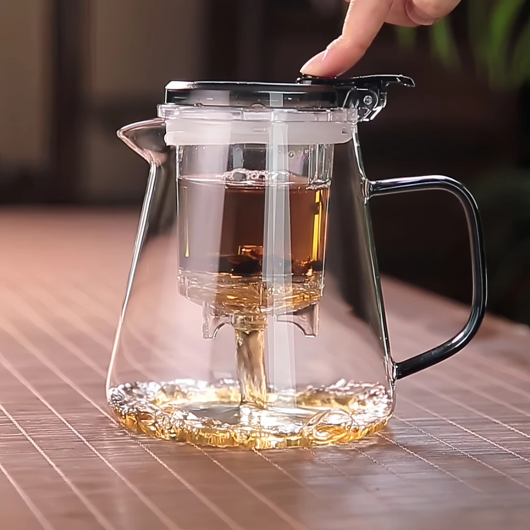 当代 飘逸杯泡茶壶家用茶水分离泡茶杯耐热玻璃冲茶壶茶杯