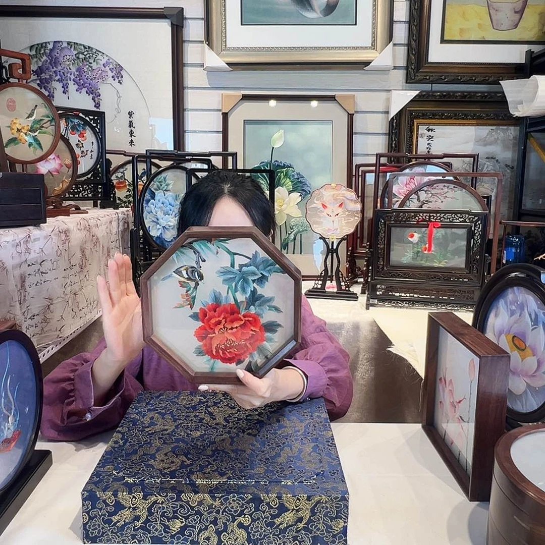 织绣苏绣摆台精工