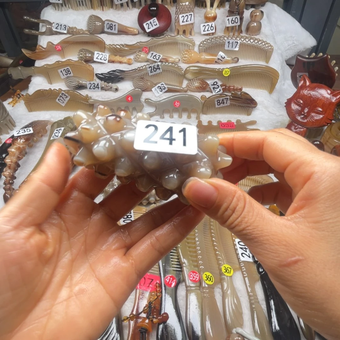 用***9牛角梳牛角福利款