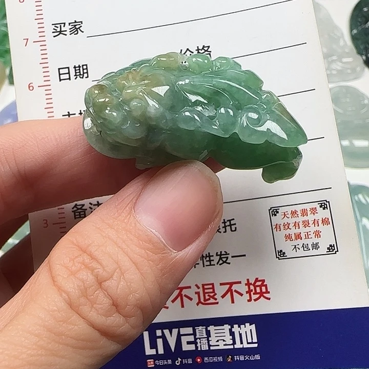 翡翠未镶嵌颈饰天然