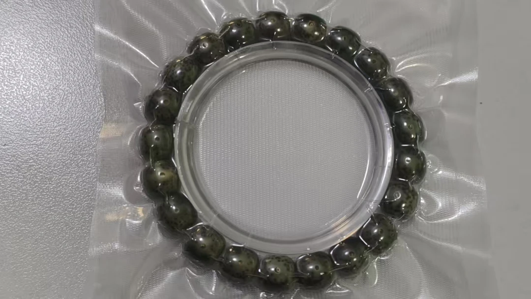 传说第王绿糯冰石玉星月菩提11*10