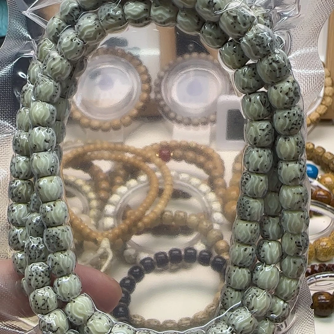 星月菩提手串8*7河豚龙须108