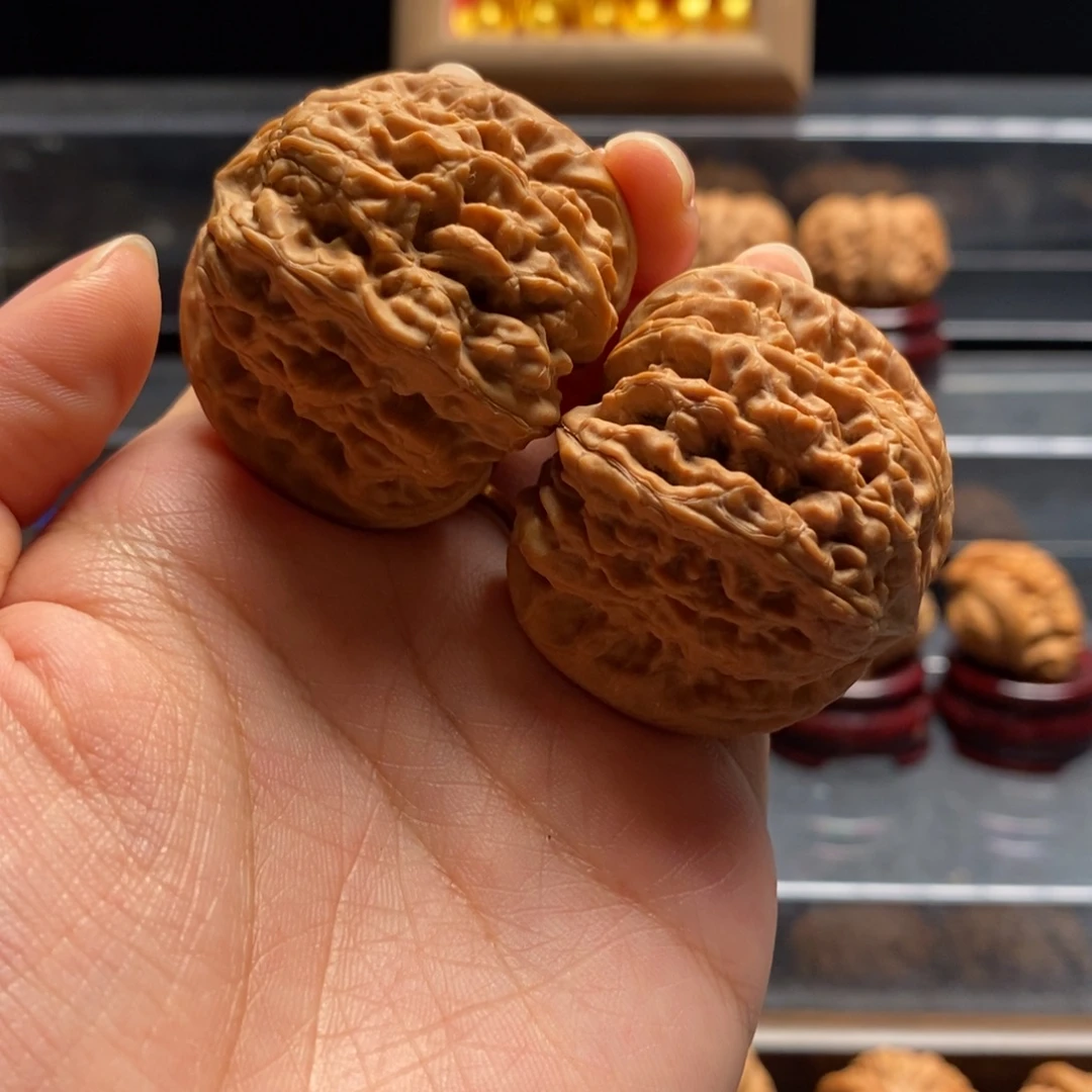 吊坠文玩核桃平谷凹底43