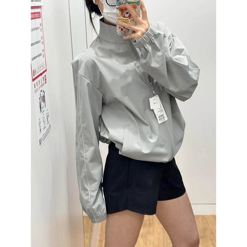 运动防紫外线外套夹克防晒速干黑色休闲裤靴裤外穿打底裤直筒短裤