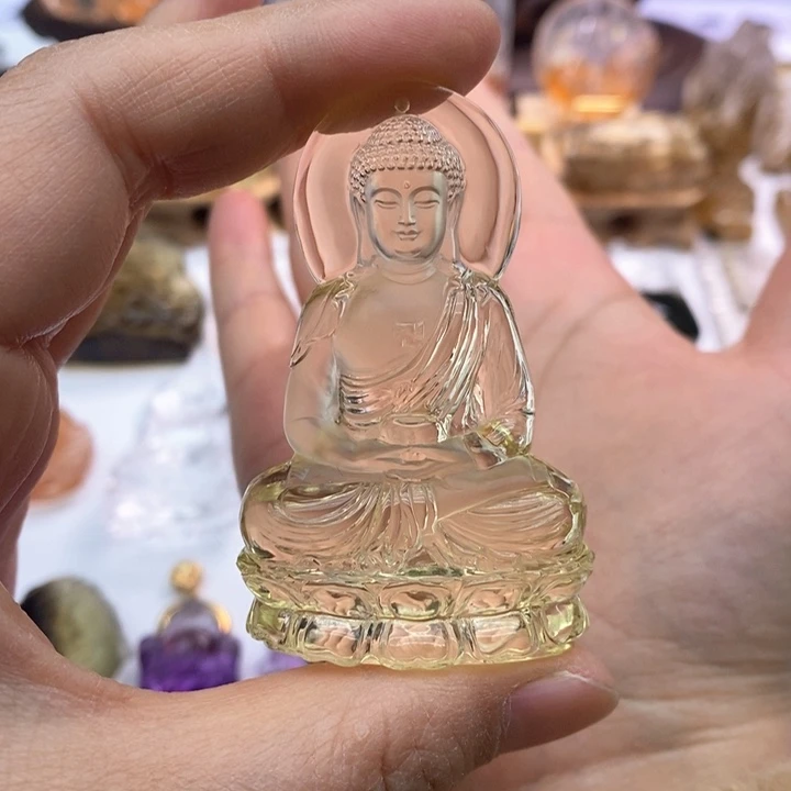 水晶颈饰未镶嵌老***叨定制