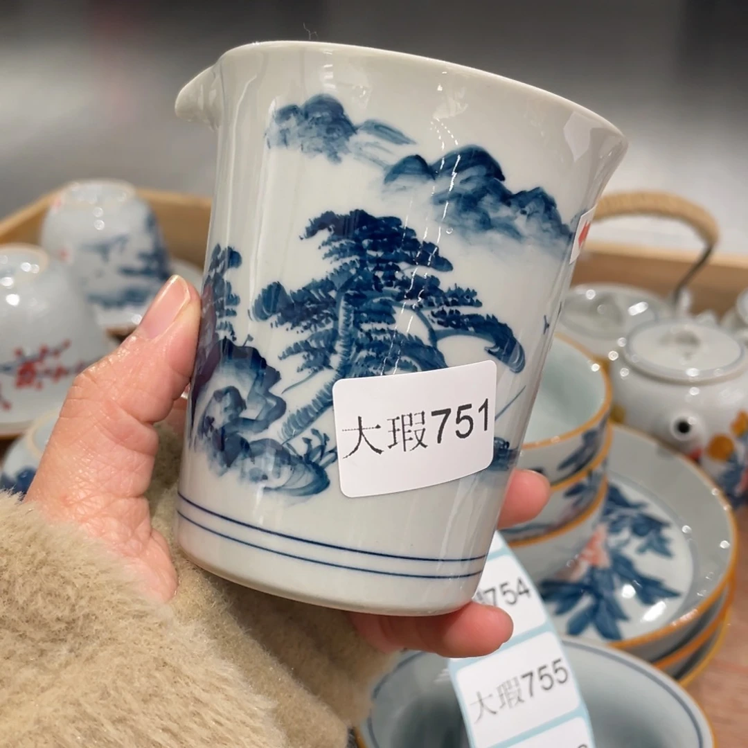 有瑕釉下彩纯手绘