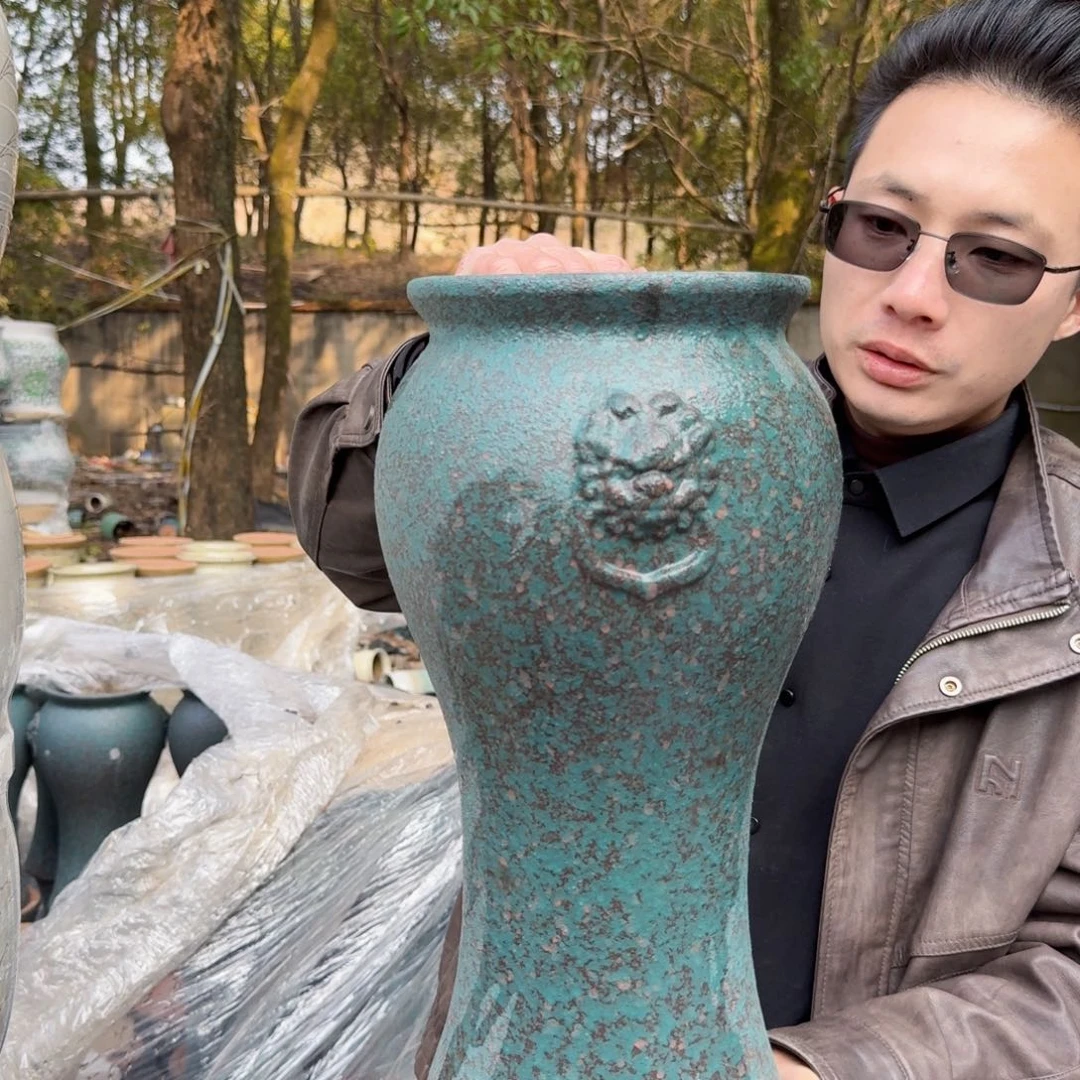 紫砂花盆口17高40（一个美人鱼泡泡