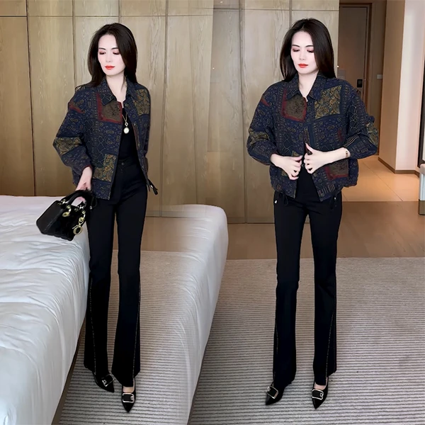 秋季新款外套穿搭洋气时尚休闲气质减龄小个子短外套09