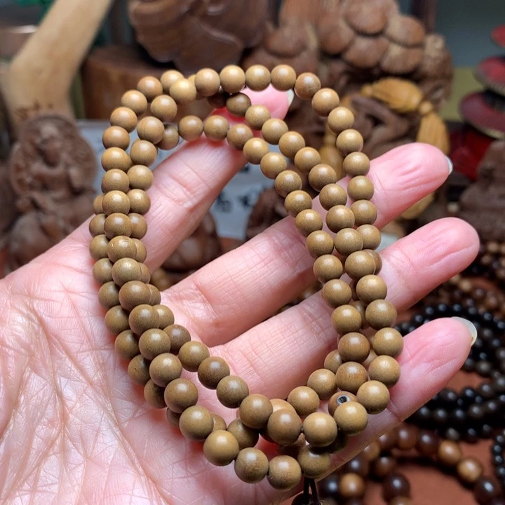 手串/手链檀香木老山檀0.6顺纹奶香