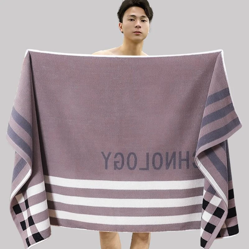 FAVMARTHA浴巾男款男士专用高级家用纯棉吸水洗澡加大加宽成人女2