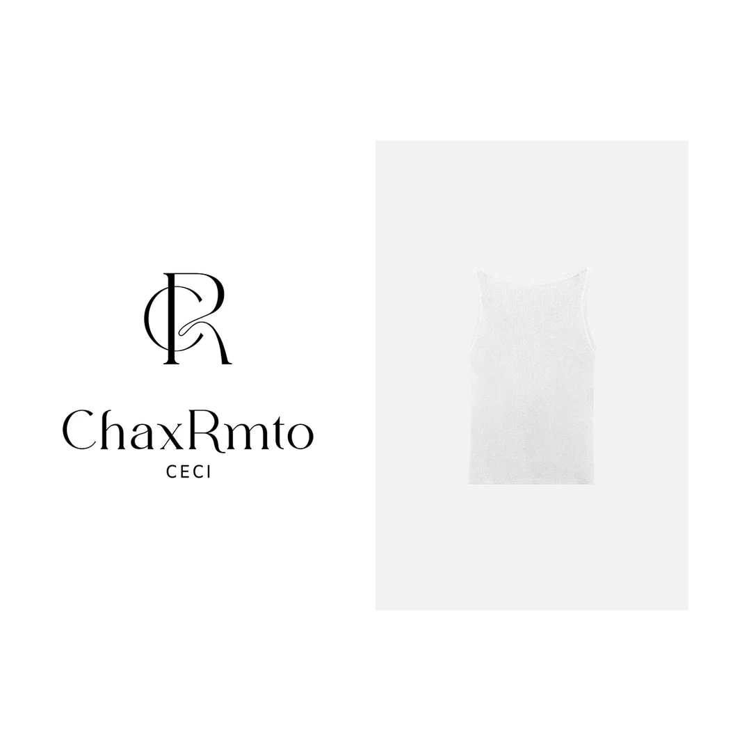 ChaxRmto斯斯 25年春夏百搭无袖时尚字母印花女背心打底 SD1A0229