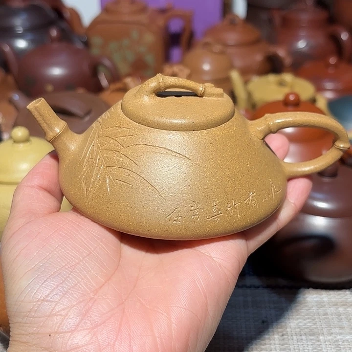 紫砂茶壶原矿宜兴紫砂宽盖