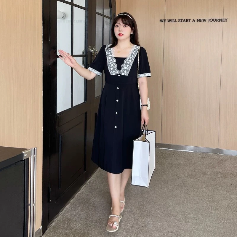 6571 GZ100新款V领收腰连衣裙（扣子微瑕，不影响穿着，介意勿拍）