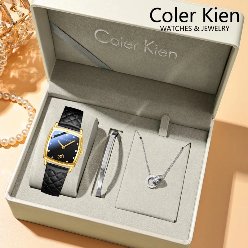 ColerKien小船锚时尚复古风格女士腕表轻奢气质小众简约经典方形