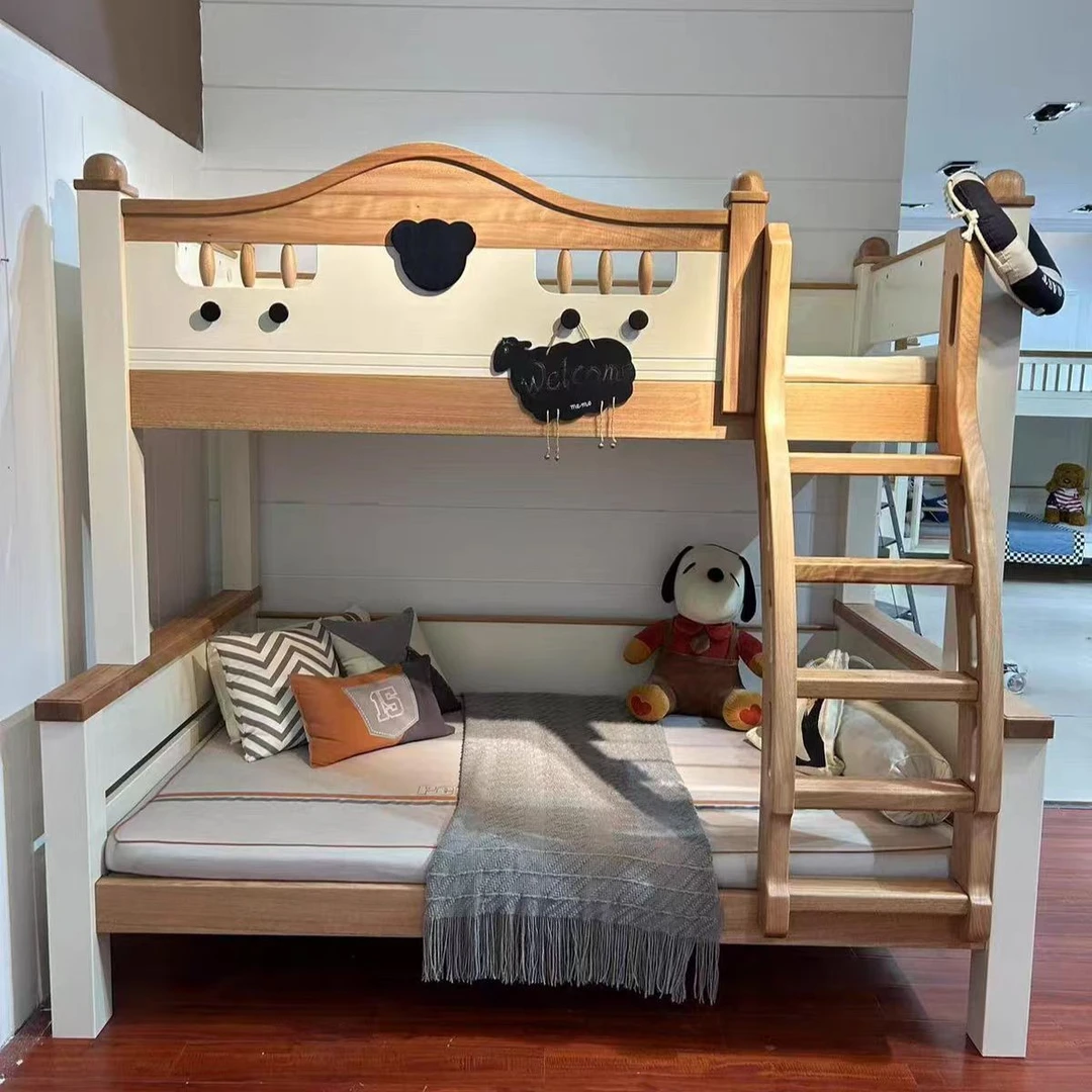 加厚加粗全实木红檀木上下床儿童床两层双层床男女孩上下铺子母床