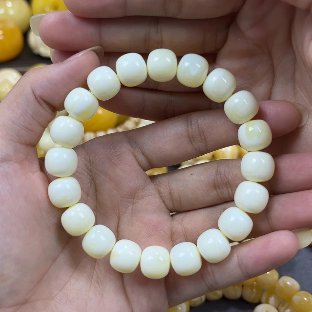 琥珀未镶嵌手串同料老邢手串11.2mm