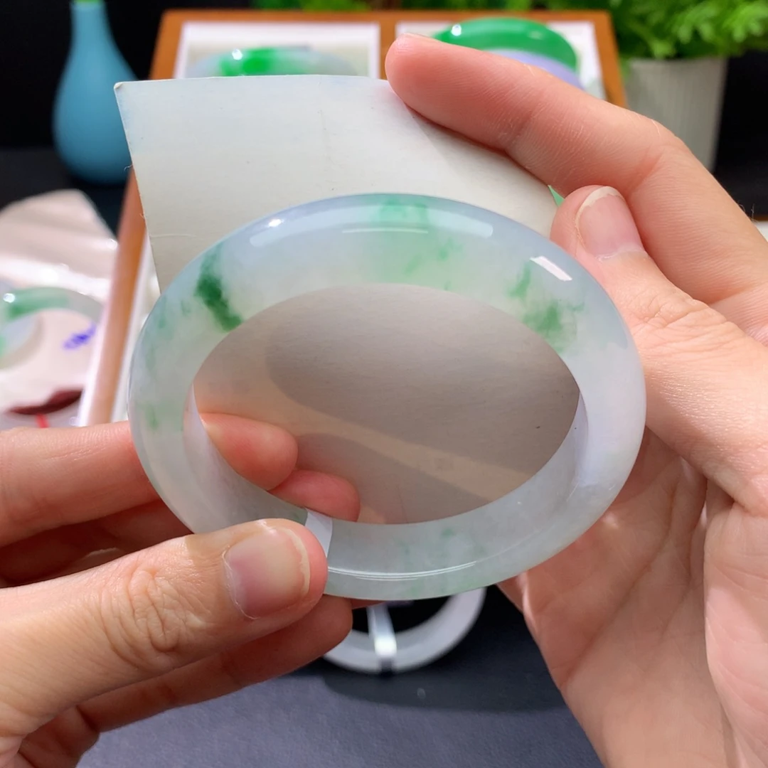 翡翠未镶嵌手镯闪购 14