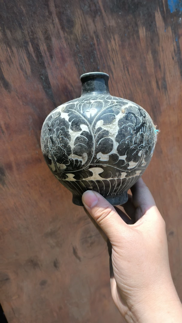 磁州窑国营老货瓶直径13