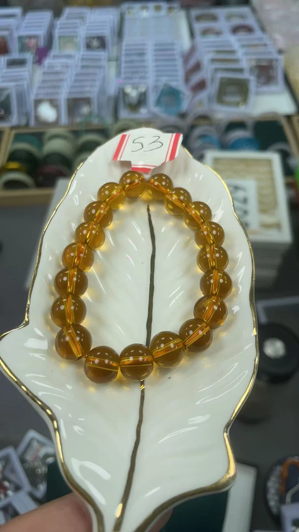 手链  【高定】S3黄水精美单圈手串（玖喜）