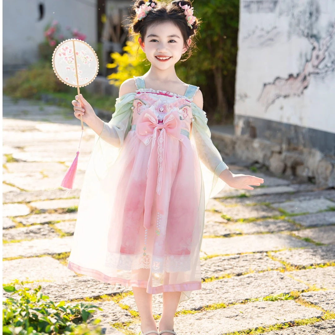 洛神汉服洛丽塔汉服女童2026夏款汉服古风裙