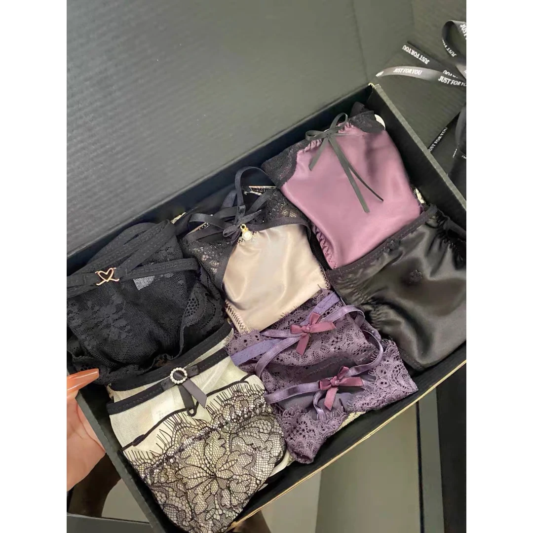 恋紫乌托邦（礼盒定制款）高级感蕾丝内裤女生性感勾人女士禁欲系