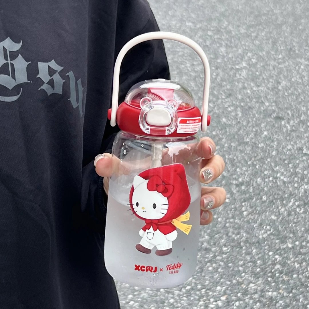 夏季水杯可爱女生水壶新款高颜值吸管杯大容量塑料杯子适合学生用