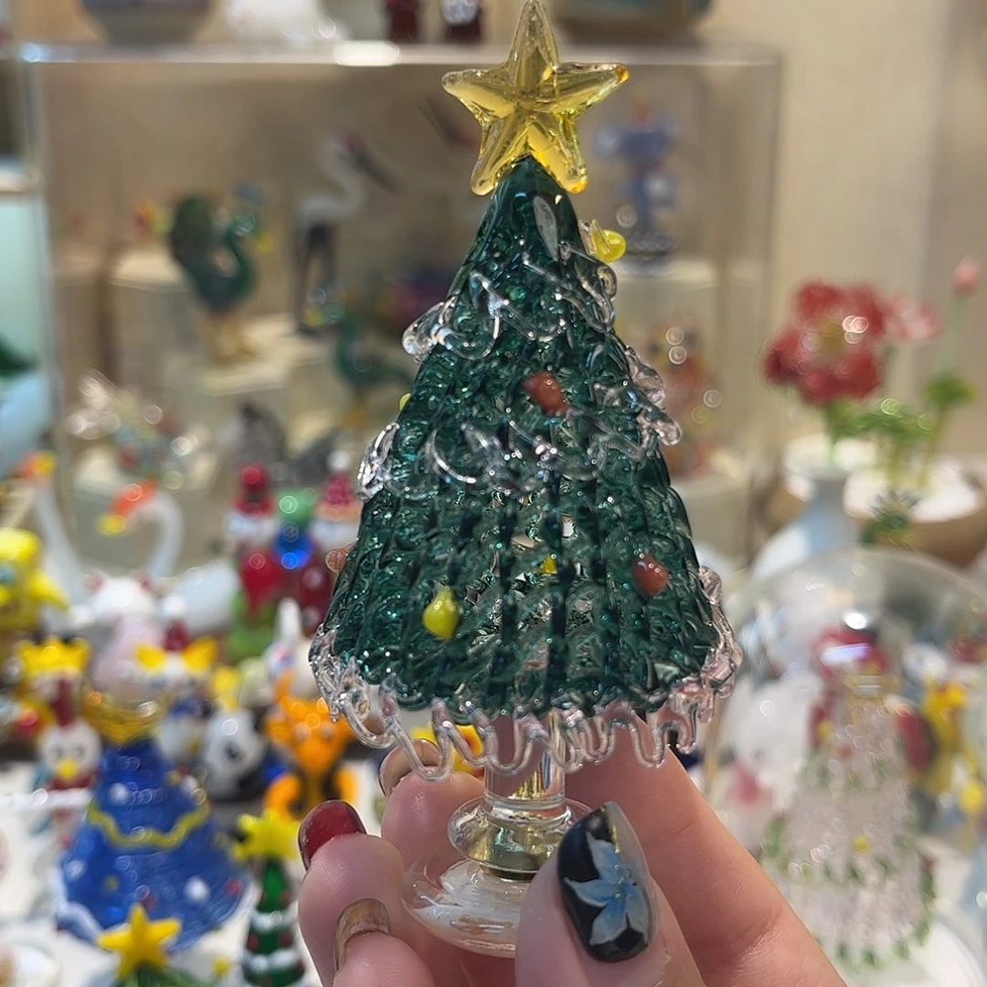 不***气琉璃手工艺品旋转
