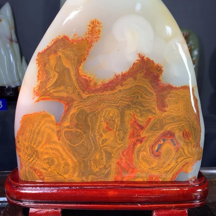 石材天然原石摆件