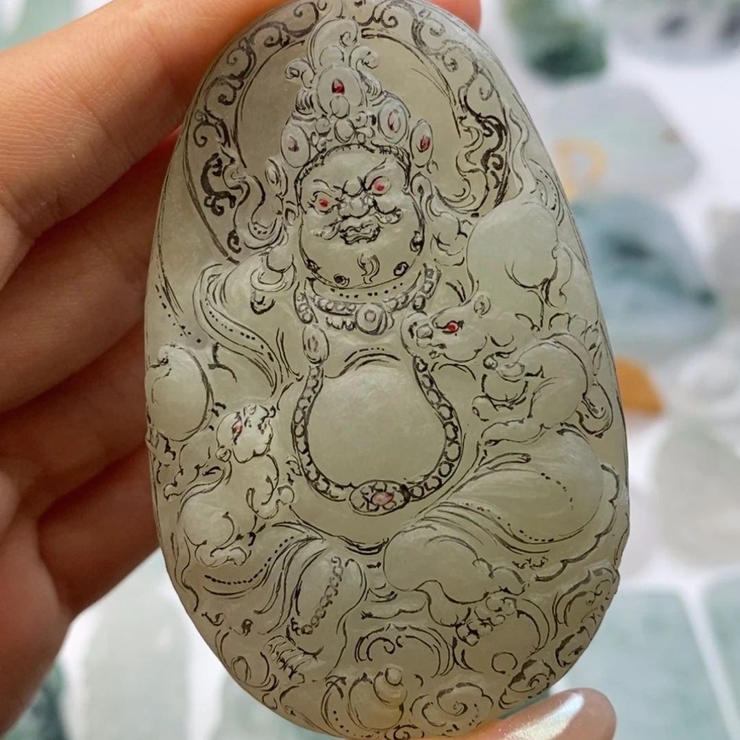 定制翡翠未镶嵌扈**道毛货无鉴赏期