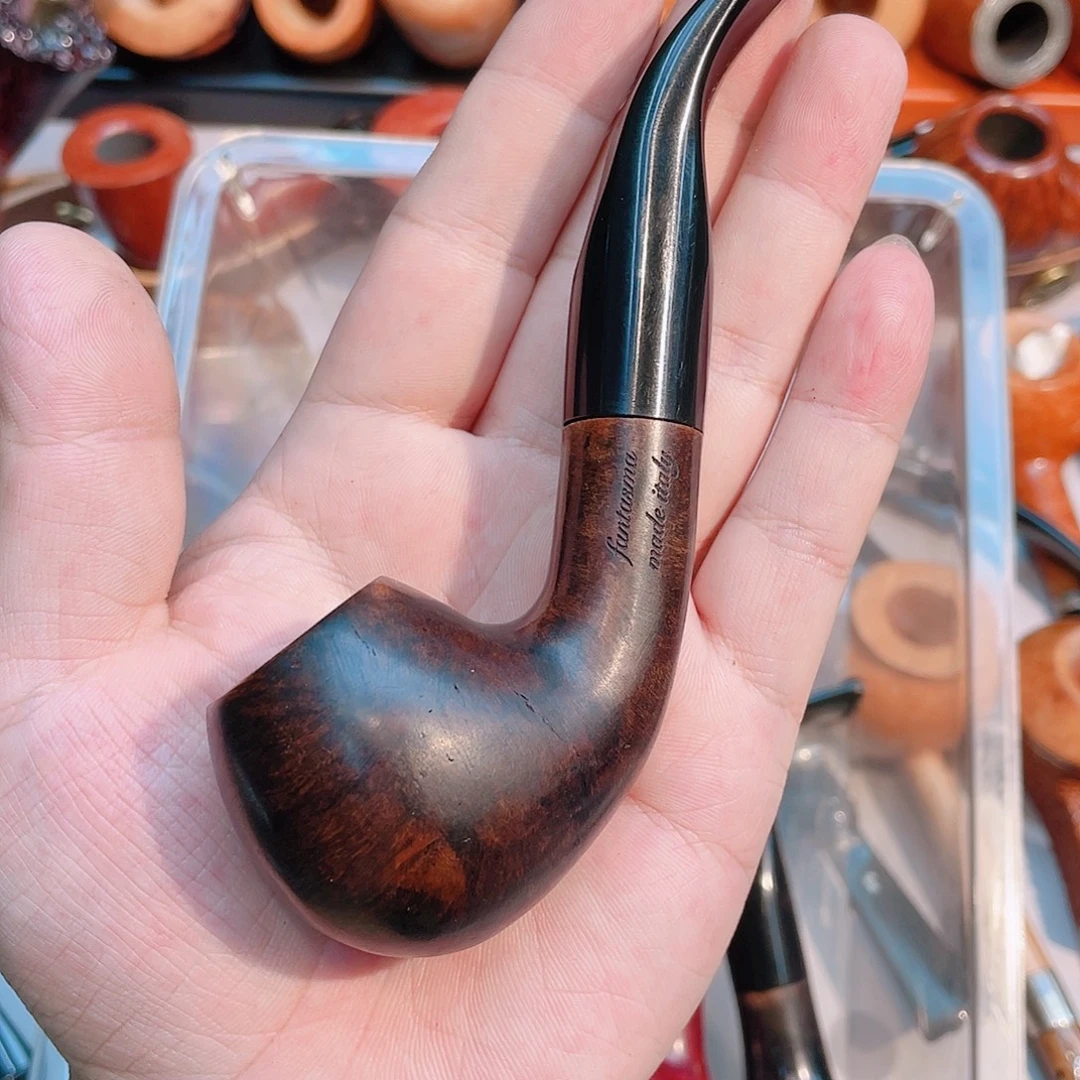 用***6意大利全新幻影石楠木微瑕疵弯斗