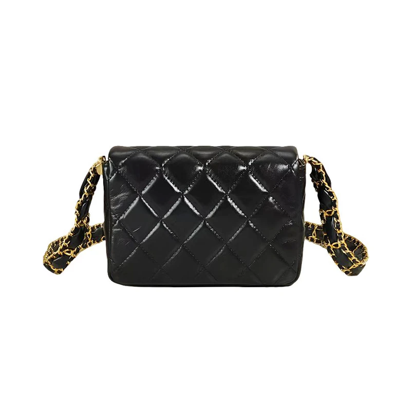 【CF】2025年新款时尚百搭潮流单肩斜跨女包 TT-038黑色