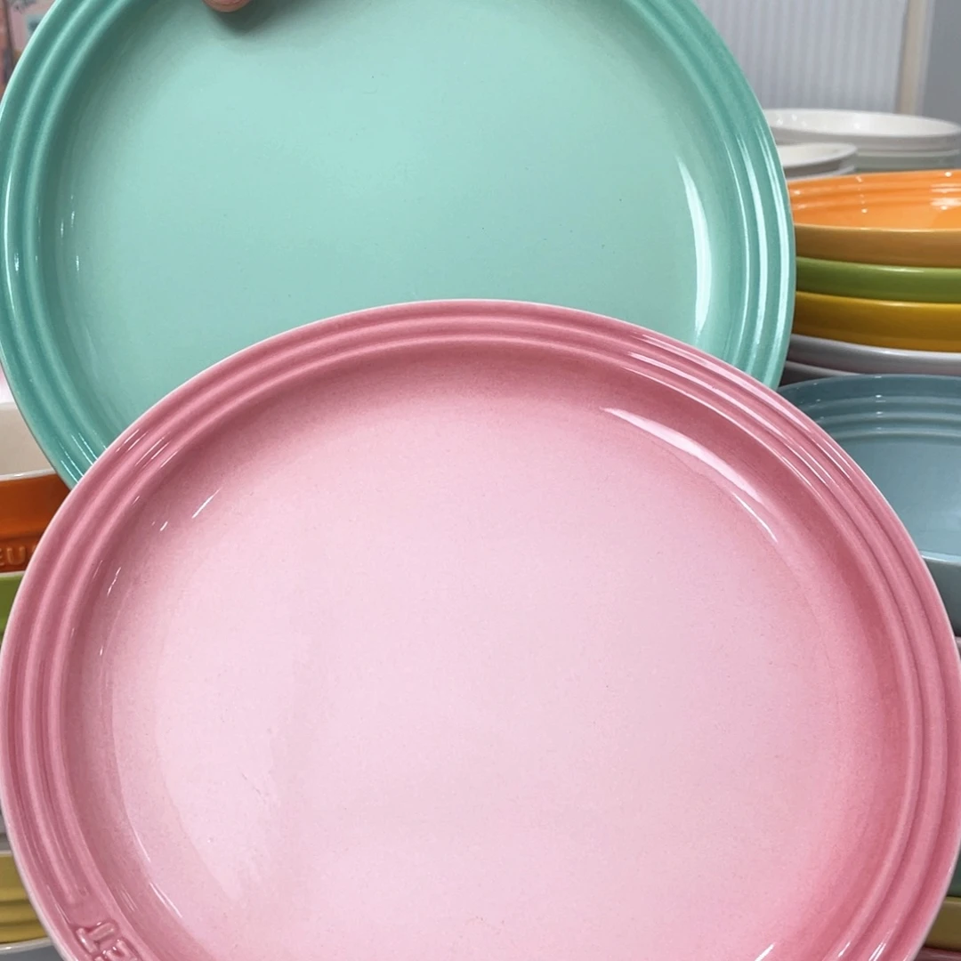 瓷片微瑕2个9英寸牛排盘