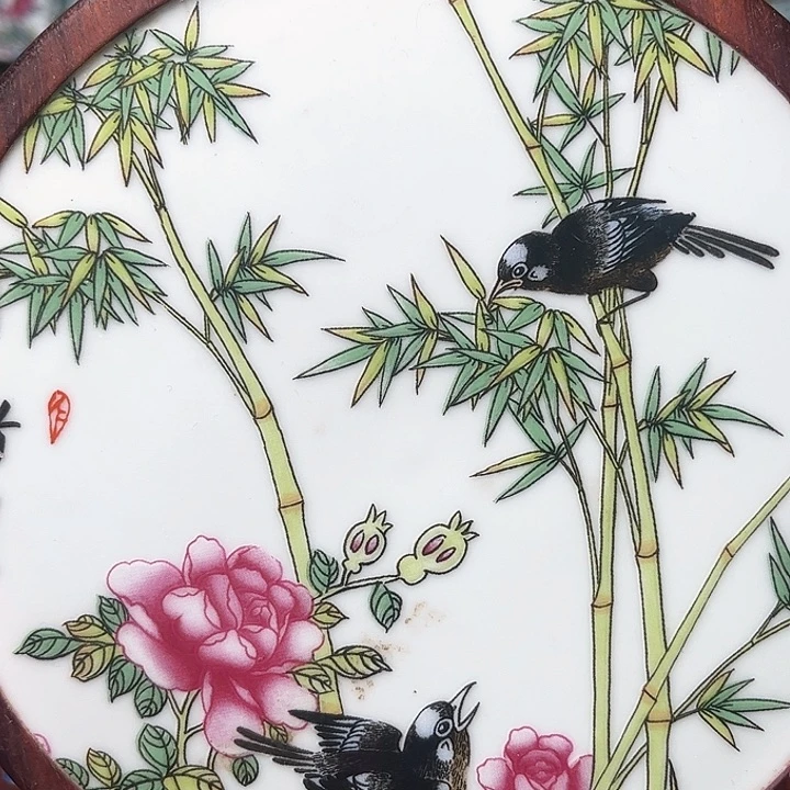 瓷片五*洲瓷片挂件一个