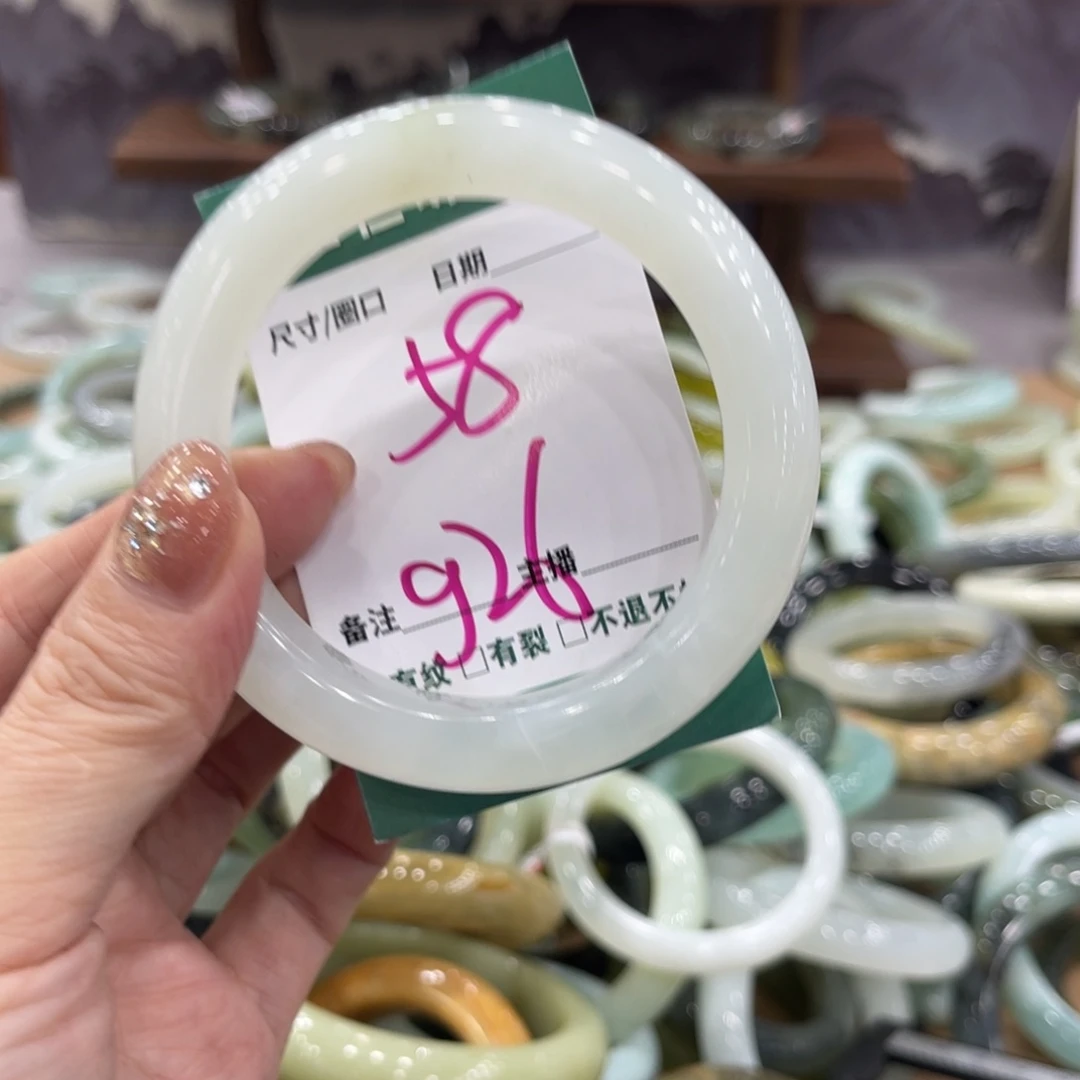 岫玉未镶嵌手镯手镯