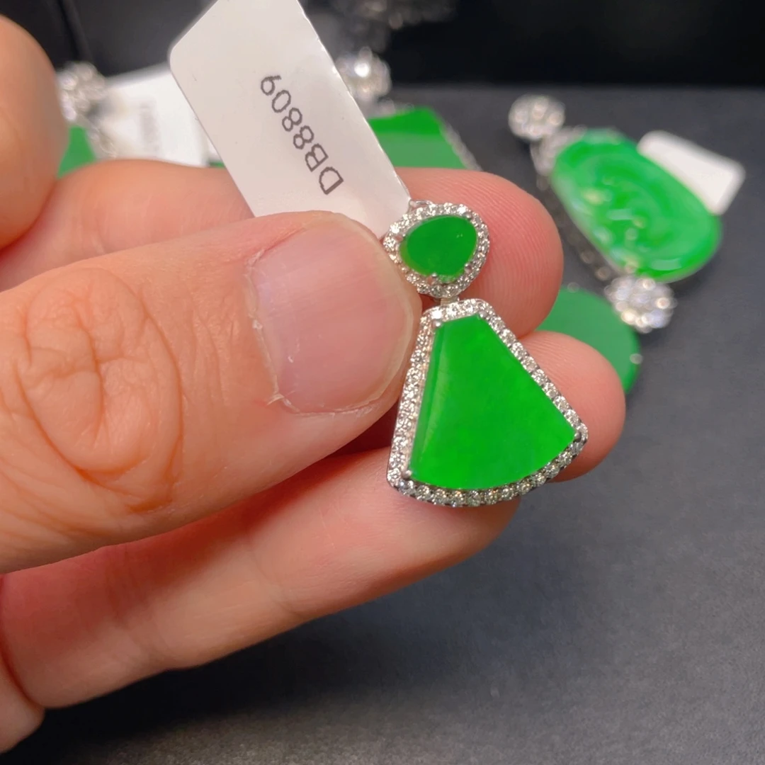 翡翠银S925镶嵌颈饰