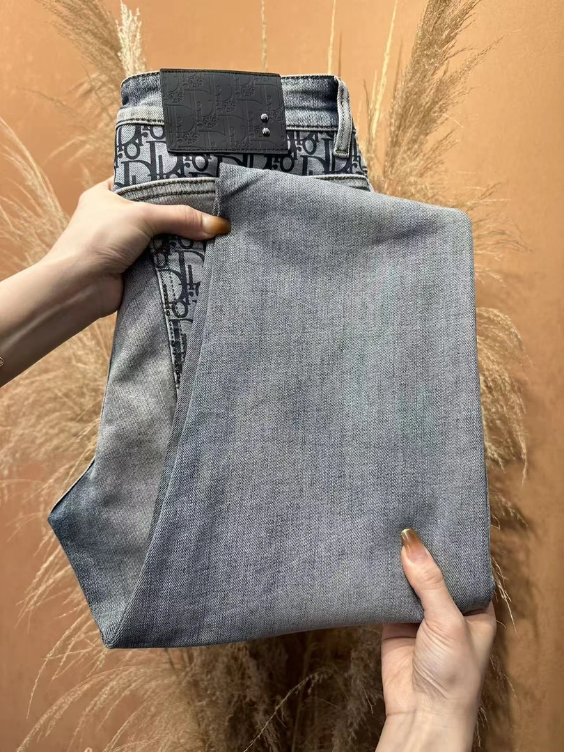 （J） 22号直筒裤扎染牛仔裤男士