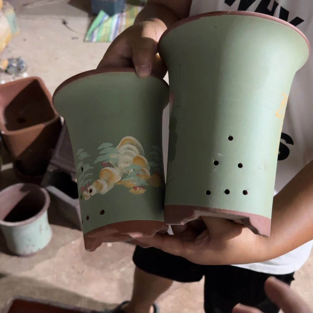 紫砂花盆瑕疵和瑕疵