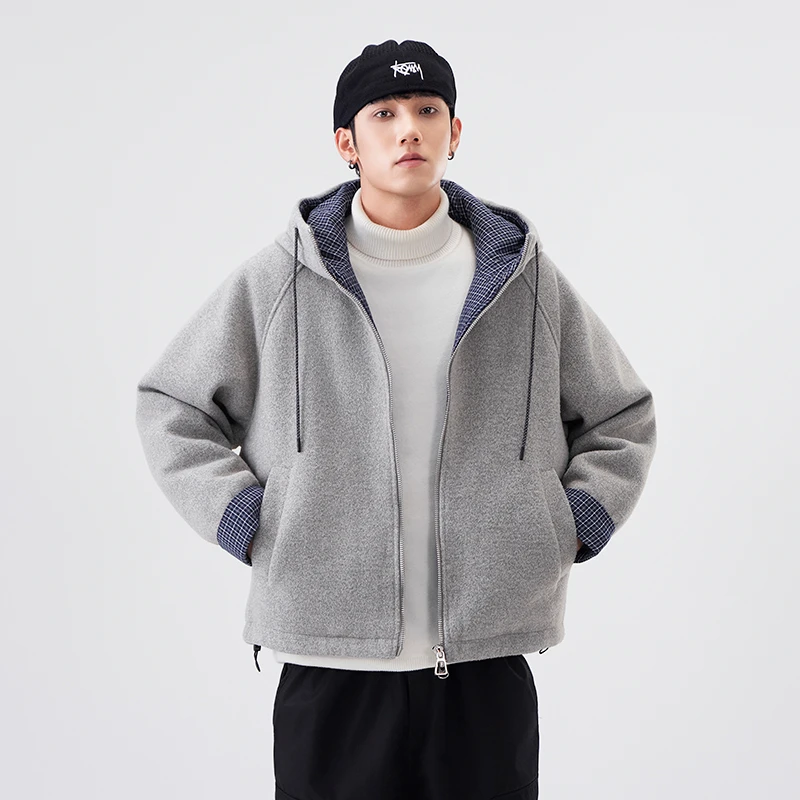 IDV男女同款长袖连帽常规款厚款保暖棉衣棉服秋季秋冬休闲情侣XZB