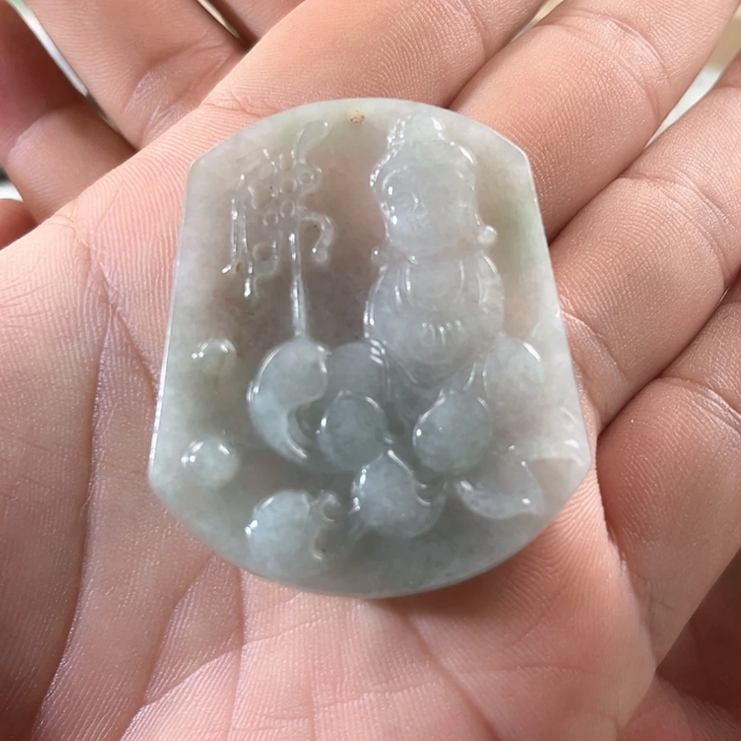 翡翠未镶嵌颈饰天然