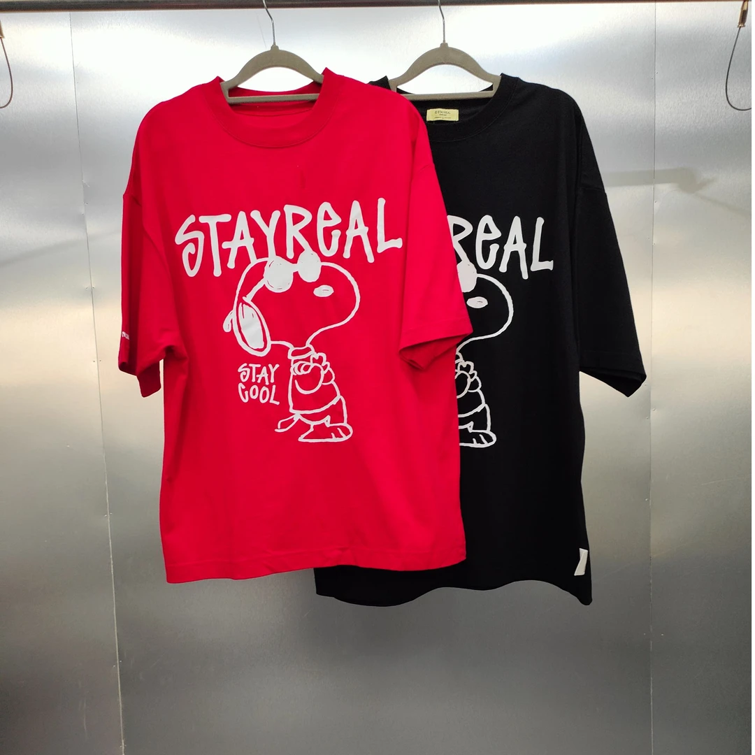 G03-11591-STA夏季正面史努比印花时尚圆领T半袖