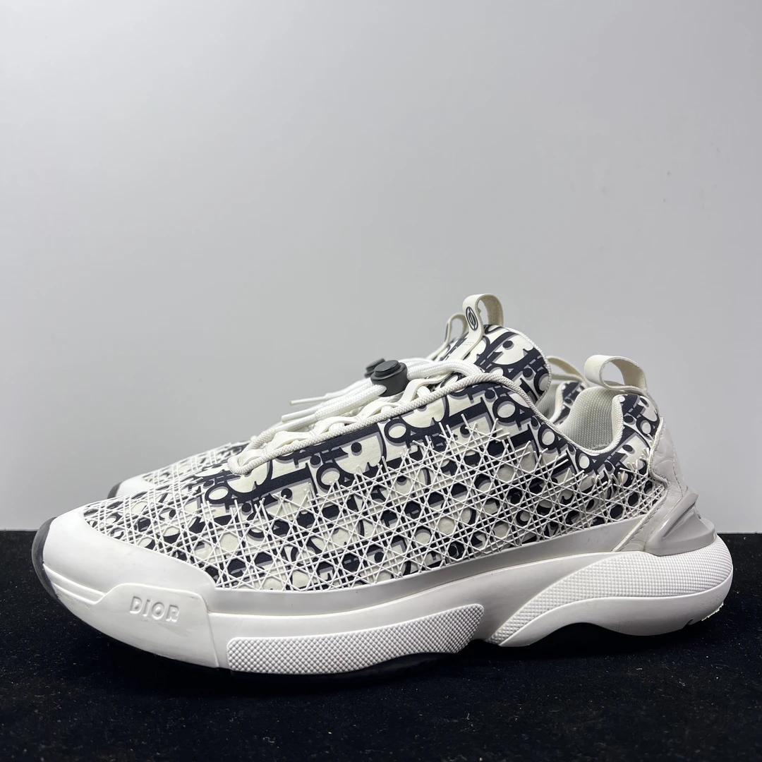 95新 DIOR/迪奥 44码/内长290 B24 白色 满印时尚运动休闲鞋潮流