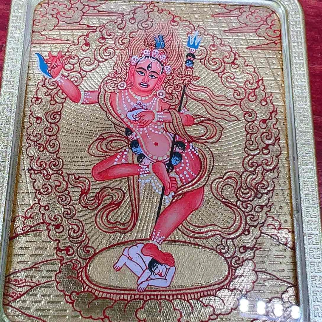 吊坠热贡手绘金刚亥母